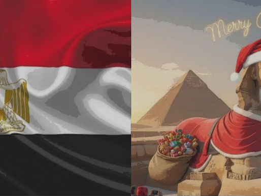 christmas in egypt is much different than in south korea