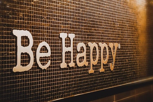 Be Happy sign