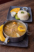 Ajiaco Colombiano___ (Sopa de Pollo Mechado).*