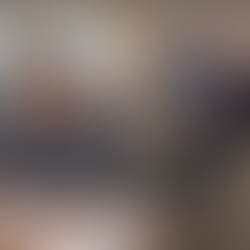 Blaine at work with waiting clients