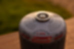 Gasfles bij voedselpakket