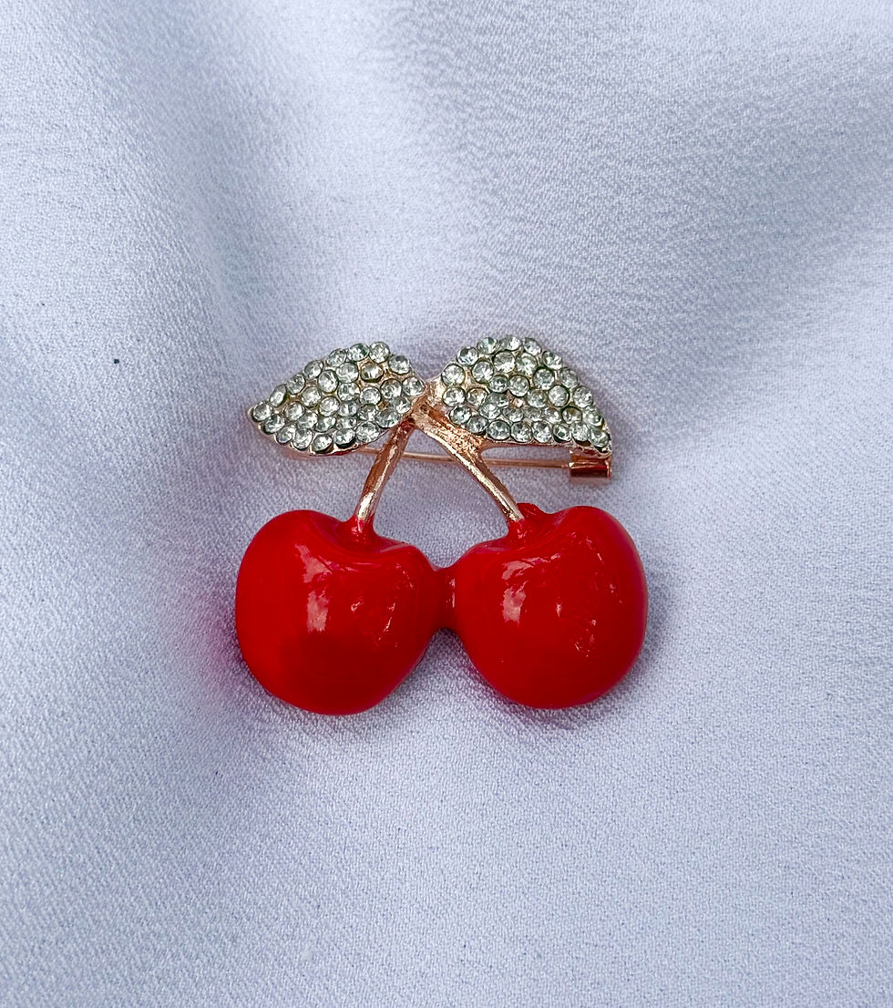 Summer Cherry Brooch