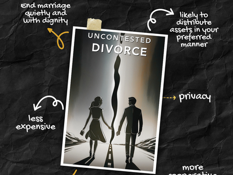 an uncontested divorce — where both parties agree on key issues — is the most peaceful and affordable route.