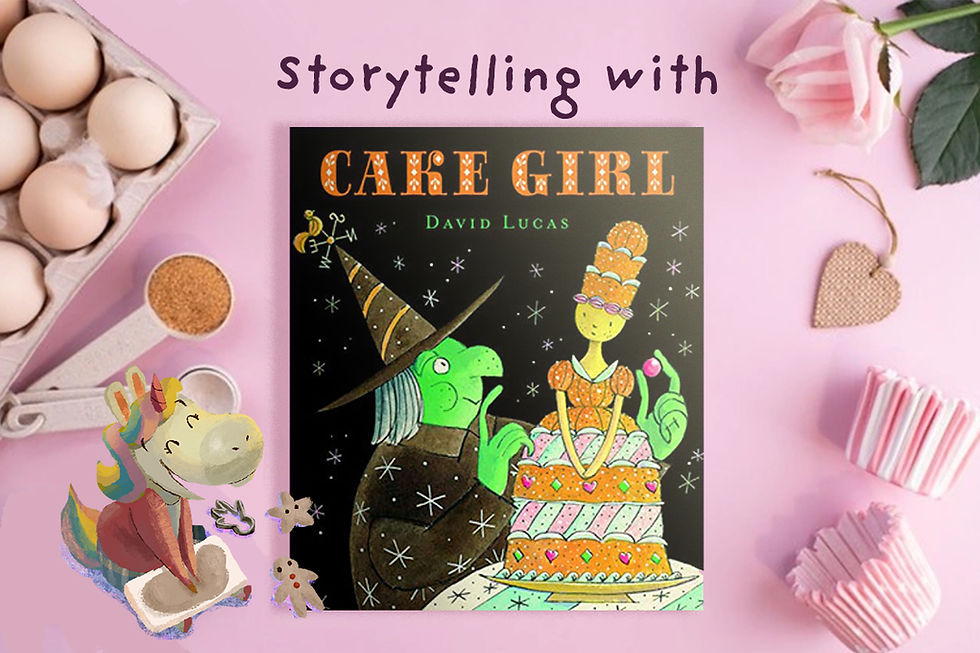 Storytelling Cake Girl by David Lucas