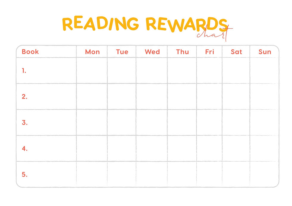 Reading Rewards Chart