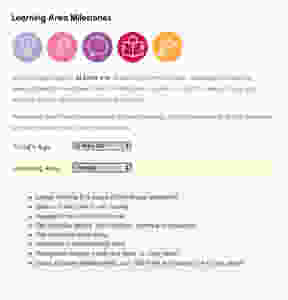 Learning Area Milestones