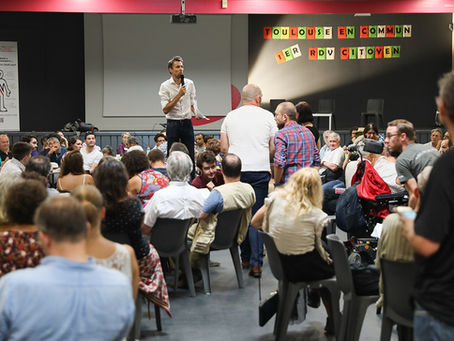 Maxime Le Texier, lors de la réunion inaugurale d’Archipel Citoyen - © Rémi Benoit