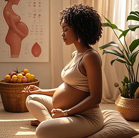 dreamina-2025-09-10-8515-A realistic portrait of a pregnant Afric....jpeg