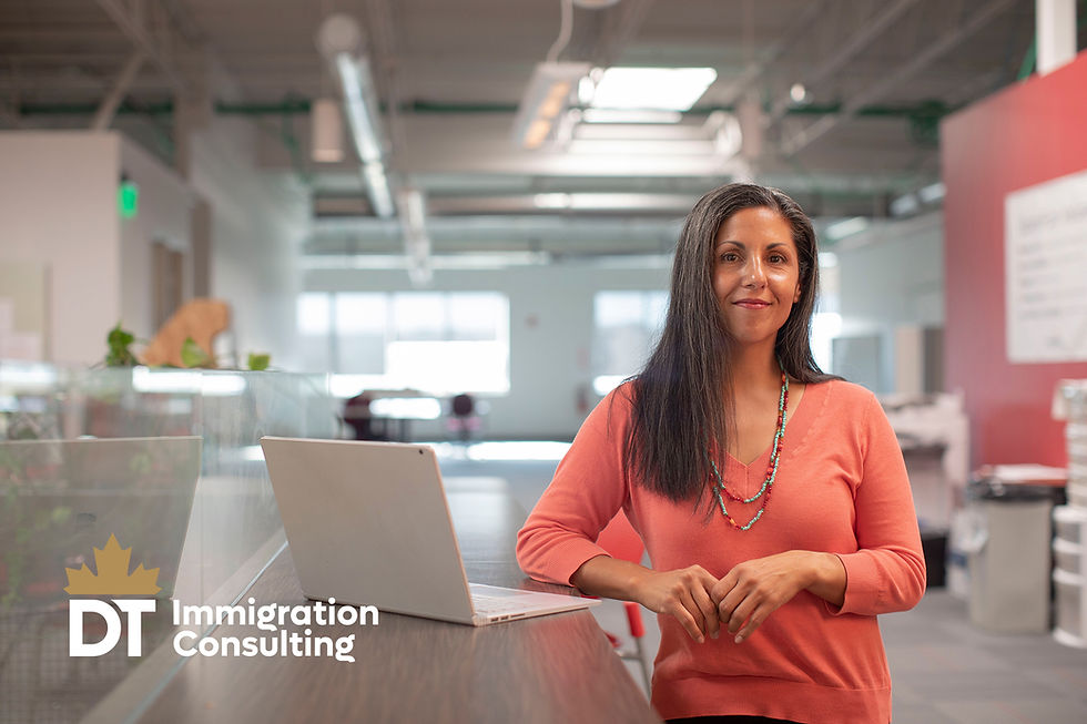 businesswoman in office with a computer