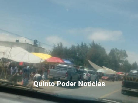 Por Covid-19 suspenden tianguis de Beristain