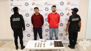 Policía Estatal detiene a presuntos distribuidores de droga por internet