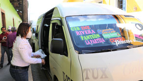 Operativo de sana distancia en Xicotepec