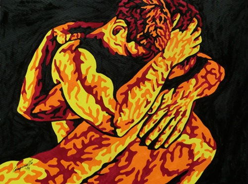 Love, Liebe, schwul, Petr Campanella, bunt, modern, Akt