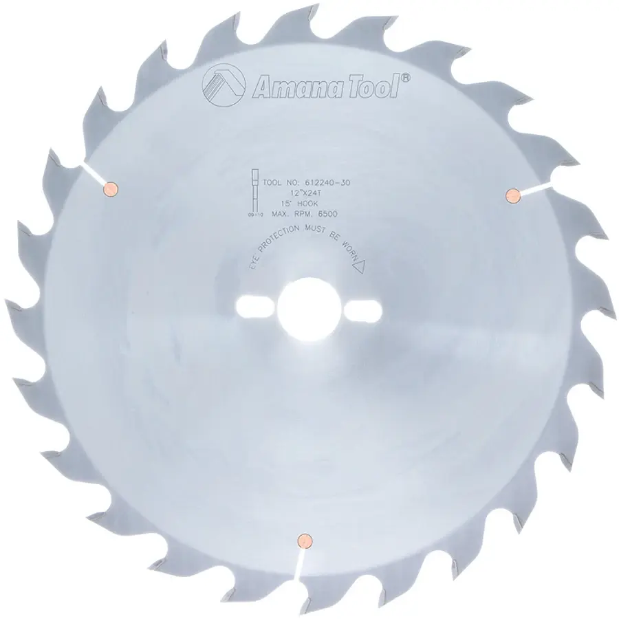 Miniatura: Amana Tool 612240-30 Carbide Tipped Ripping Standard 12 Inch D x 24T FT, 18 Deg,