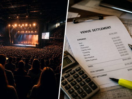 Behind every sold out show there is a show settlement - what comedians agents and managers need to know