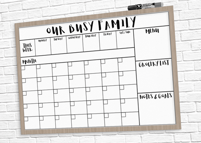 Family calendar - Homefulness