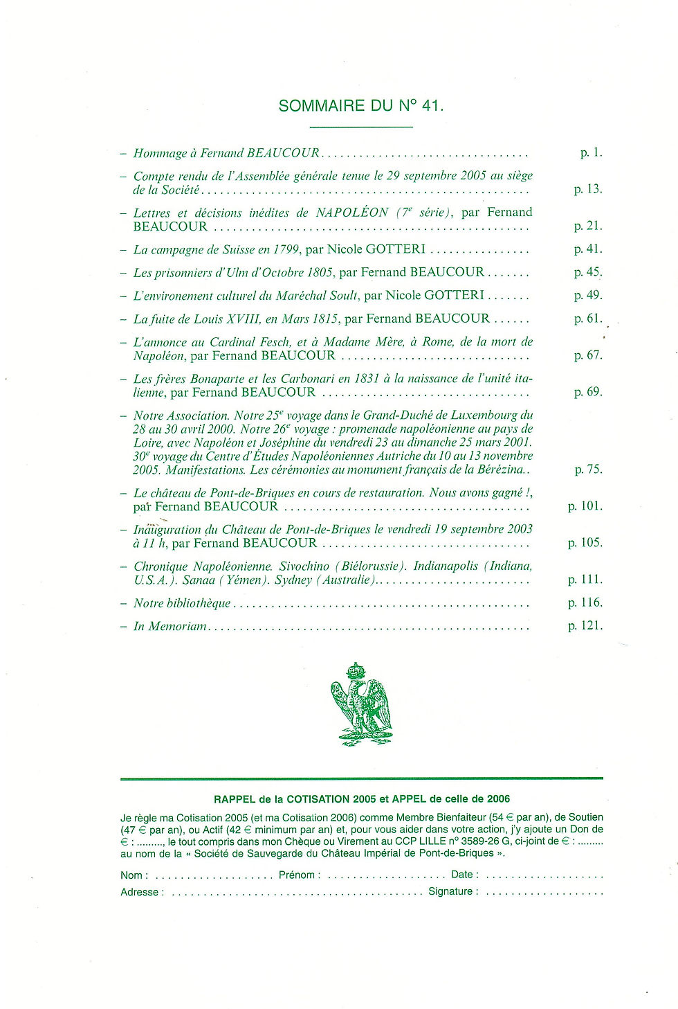 Miniature : Etudes Napoleoniennes N°41