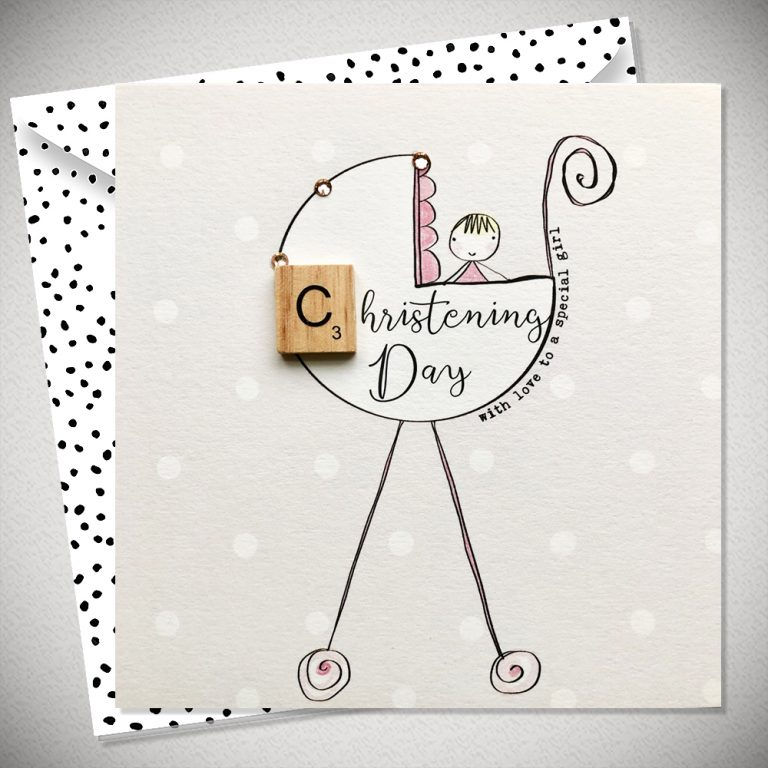 Bexy Boo Card - Christening Day Girl