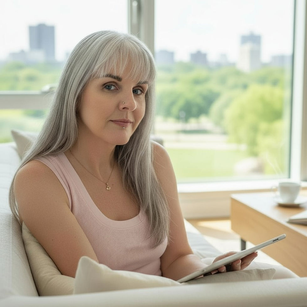 Thumbnail: Three Pendant Gold Plated Stainless Steel Clasp Short Necklace