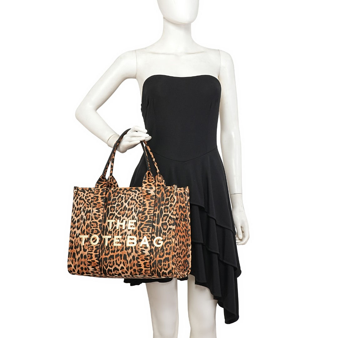Animal Print Large Tote Bag - With Matching Crossbody Strap