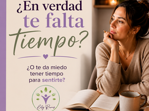 ¿En verdad te falta tiempo? ¿O te da miedo tener tiempo para sentirte?