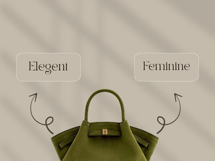 JW PEI Hana Medium Tote Bag Faux Suede (Dark Olive)