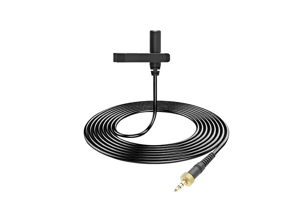 Thumbnail: W-LM2 Clip-on Omnidirectional Lavalier Mic w/ Locking 3.5mm TRS connector(Black)