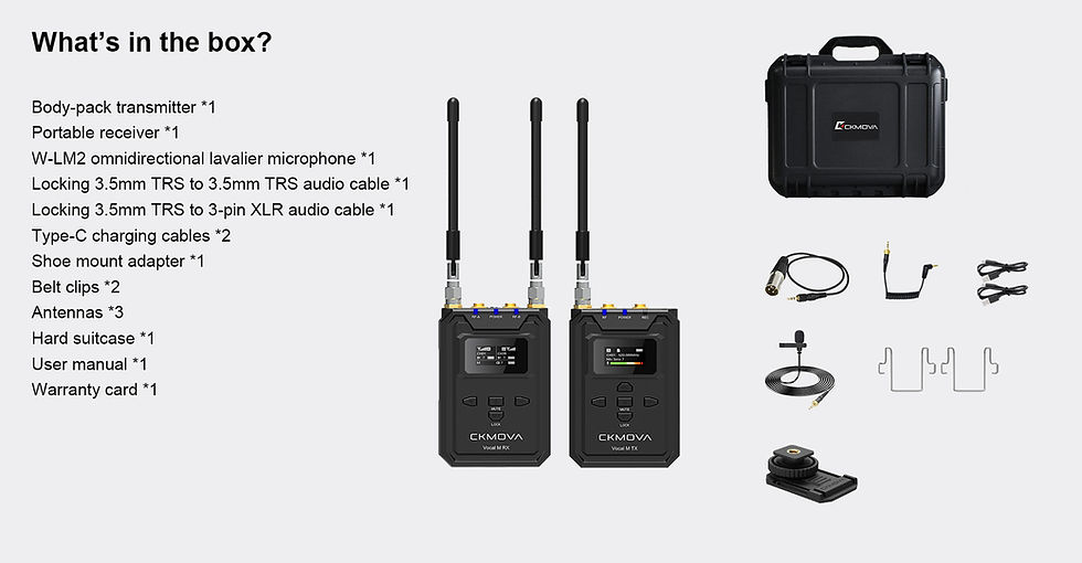 Thumbnail: Vocal M V1 UHF Dual-Ch Wireless Microphone with Recorder
