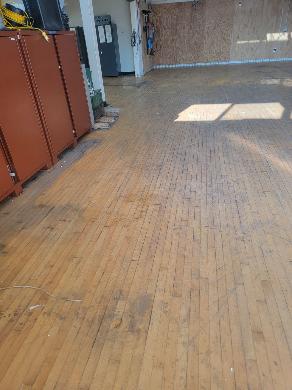 Prince Tech Electrical Department Refinished Old Hardwood Flooring