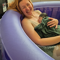 Private midwife supporting a homebirth in London