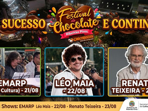 Festival do Chocolate 2026 by Chocolândia continua neste fim de semana com música, cultura e atrações para toda a família