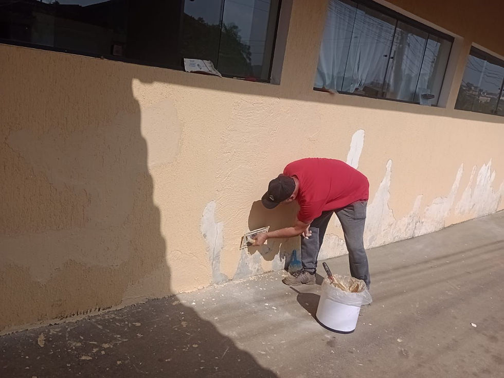 Salão do velório recebeu reparos e pintura