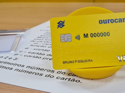 Banco do Brasil lança amanhã, primeiro cartão totalmente em braile