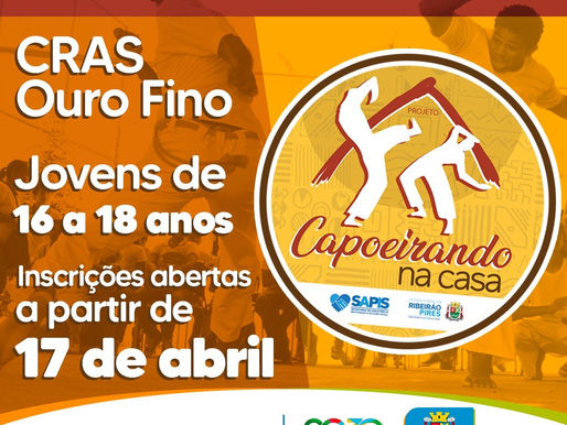Ribeirão Pires abre inscrições para jovens no projeto Capoeirando no CRAS