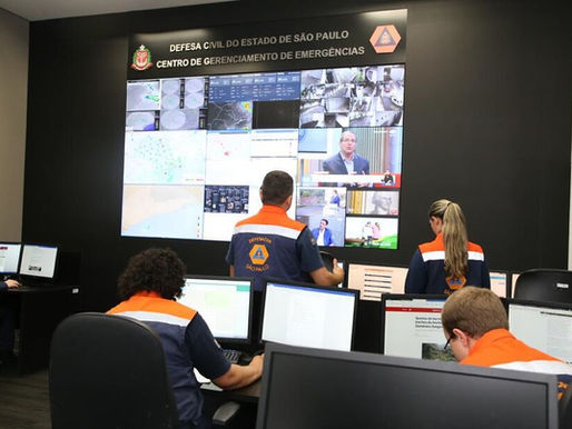 A Defesa Civil de SP alerta para chuvas fortes e contínuas durante feriado de Páscoa