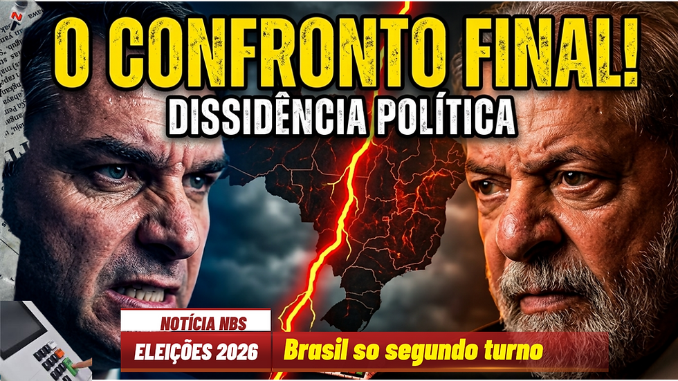 Flávio Bolsonaro e Lula disputarão o segundo turno das eleições presidenciai