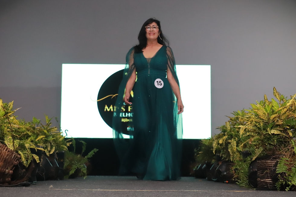 Maricelia dos Santos Silva foi eleita Miss Melhor Idade Ribeirão Pires
