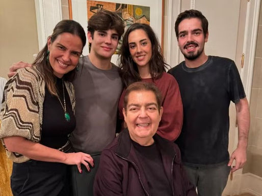 Apresentador Faustão faz primeira aparição no aniversário de filho após transplante de rim 
