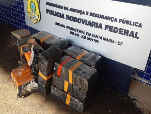 PRF apreende 300kg de maconha que seriam vendidos no Distrito Federal