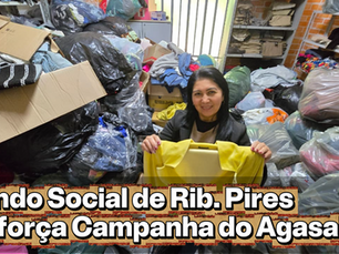 Fundo Social de Ribeirão Pires reforça Campanha do Agasalho com doação de mais de 8 mil peças