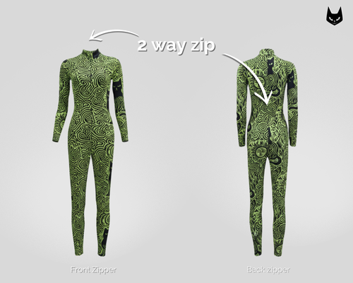 2Easy Bodysuit-Venom Green | Darkcat.online