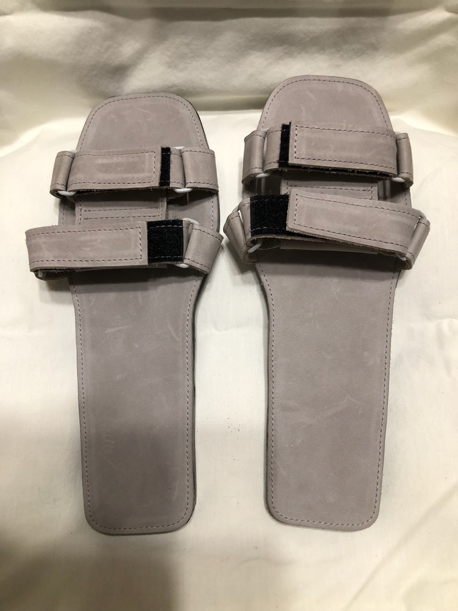 Handmade Flip Flops - Womens' Size 9/10 GRAY