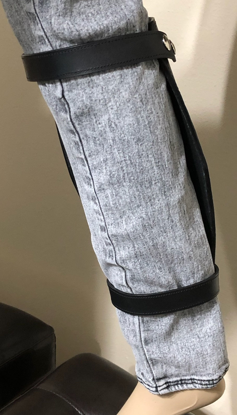 Thumbnail: Leather Black Leg / Shin  Heat Shield Snaps
