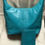 Thumbnail: Handmade Leather Women's Purse w/matching wallet / Teal Green Lizard