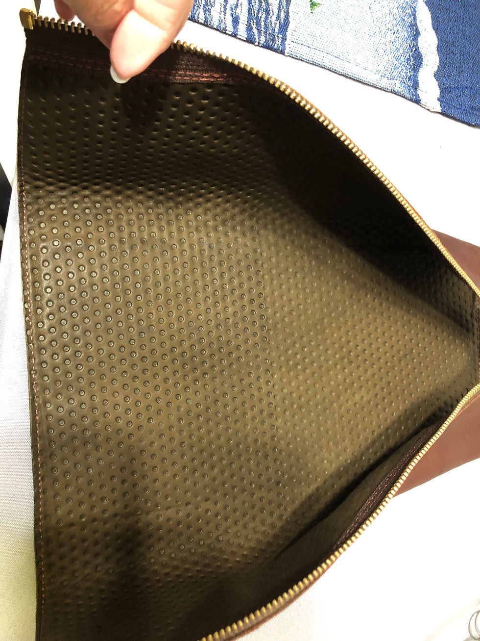 Thumbnail: Leather  Brown Leg / Shin  Heat Shield Zipper