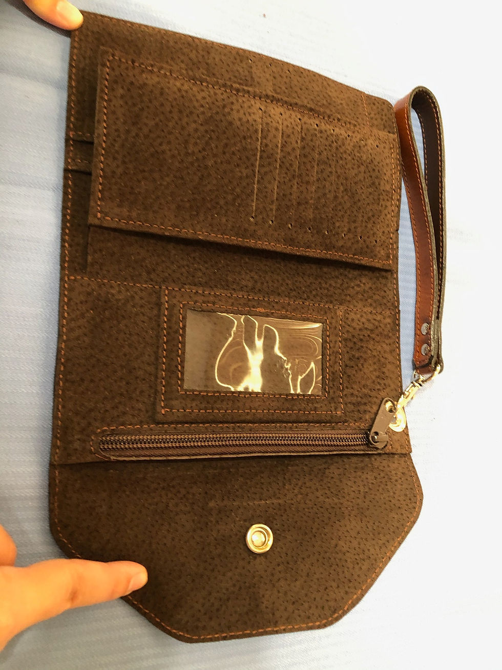 Thumbnail: Handmade Leather Women's Bucket Purse w/wristlet wallet