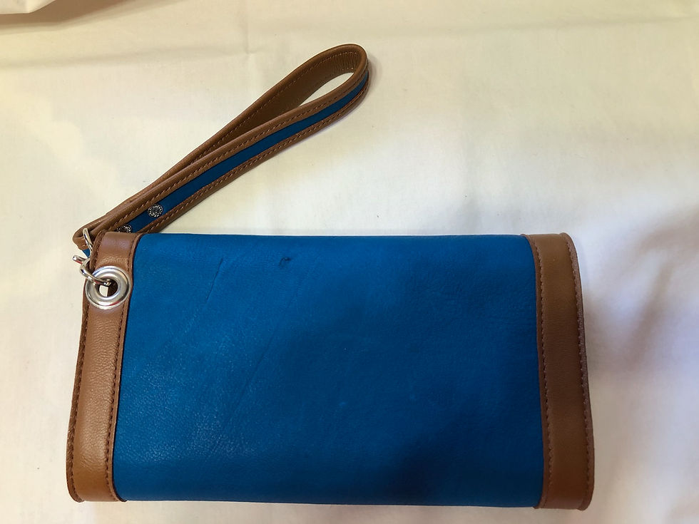 Thumbnail: Handmade Leather Women's Purse w/ two matching wallets