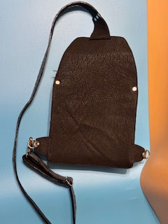 Thumbnail: Blue Grey Crossover Bag w/Gator Inlay