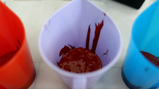 Epoxy in measuring cup