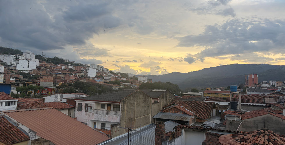 View of town from the back terrace of Sam's VIP Hostel. 3 of 3 (Cecilia Markley)